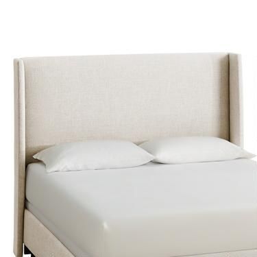 Linen Wingback Bryn Upholstered Bed | World Market