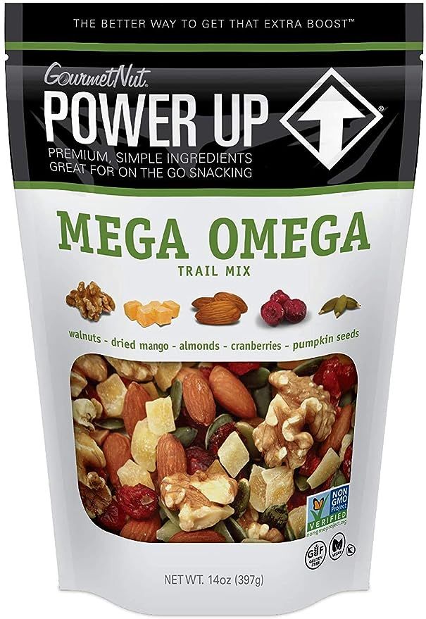 Power Up Trail Mix, Mega Omega Trail Mix, Non-GMO, Vegan, Gluten Free, No Artificial Ingredients,... | Amazon (US)