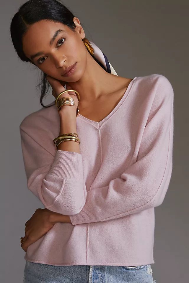 Pilcro Open-Back Cashmere Sweater | Anthropologie (US)