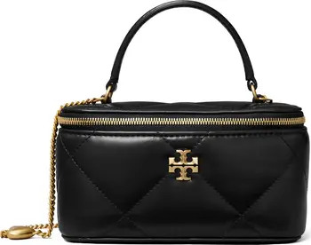 Tory Burch Kira Charm Diamond Quilted Leather Vanity Train Case | Nordstrom | Nordstrom