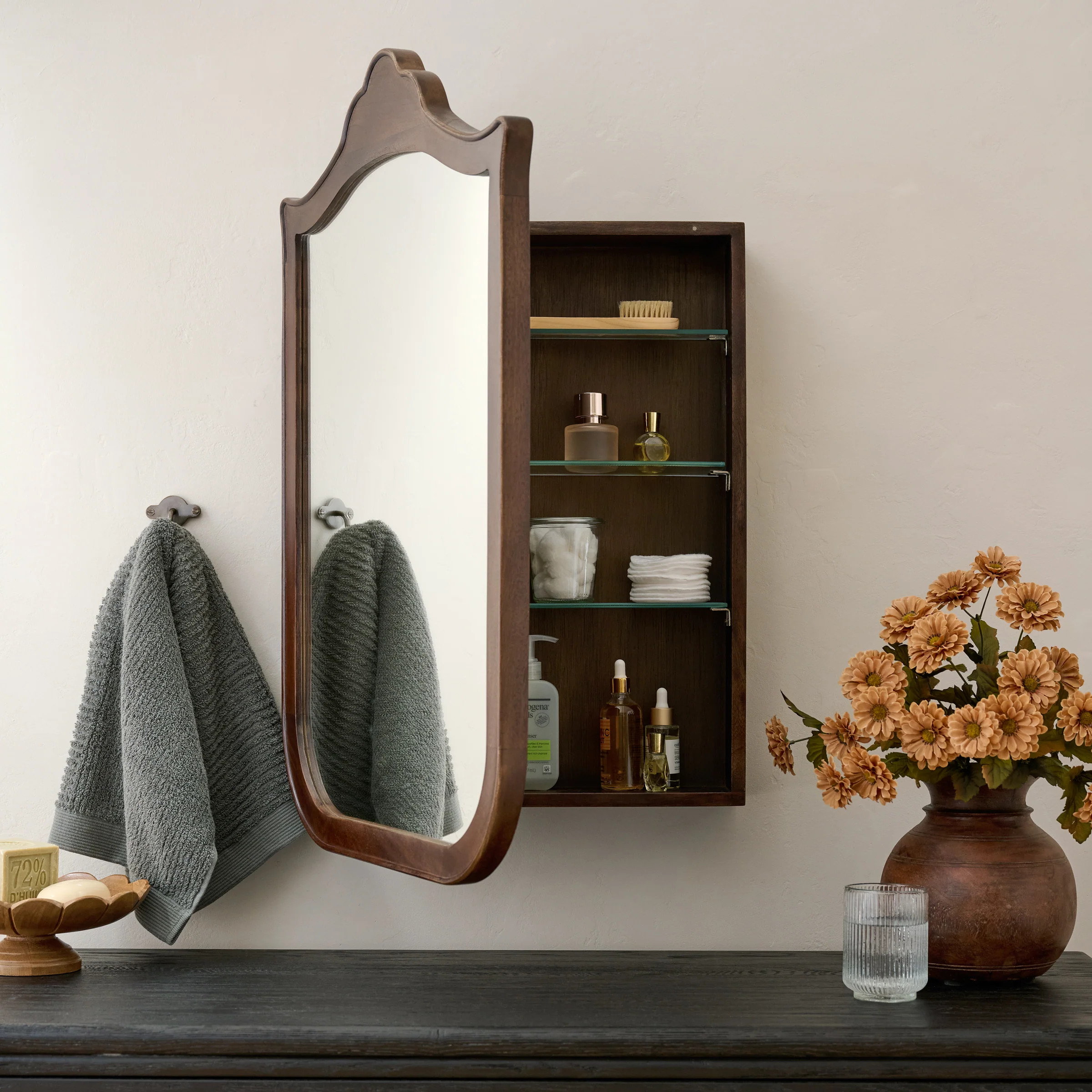 Antiqued Inez Medicine Cabinet | Magnolia