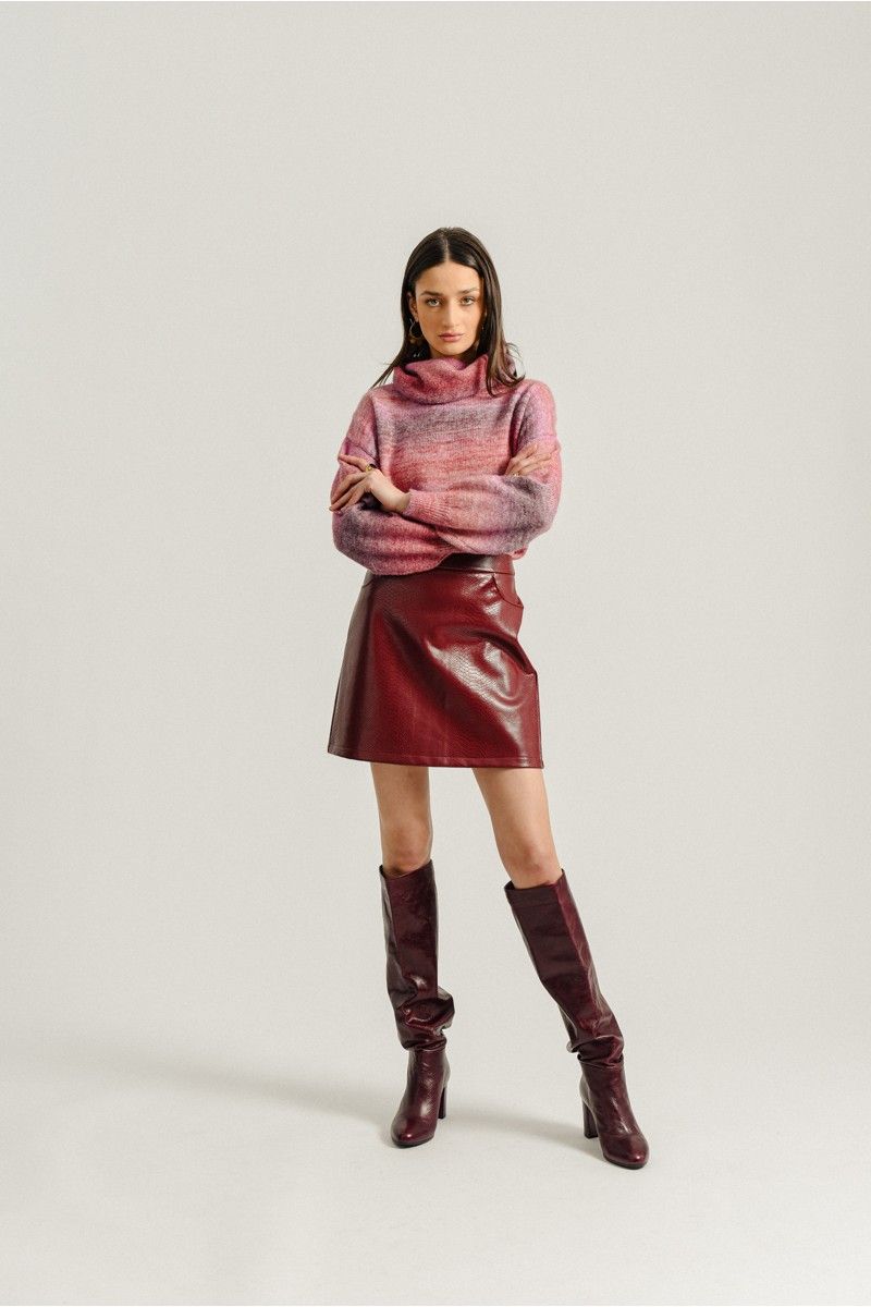 Mini vegan leather skirt - Molly Bracken E-Shop | Molly Bracken