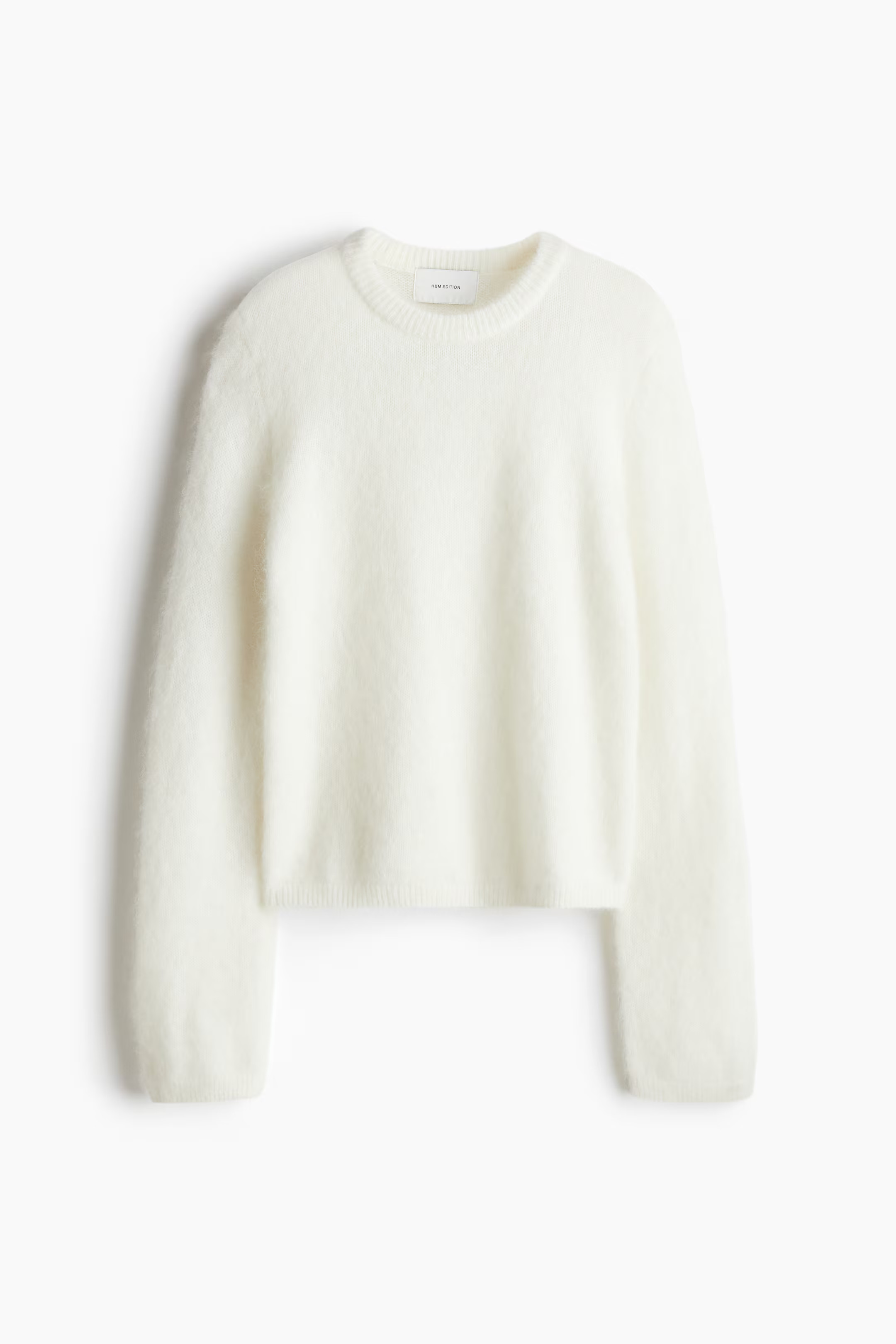 Mohair-blend jumper - White - Ladies | H&M GB | H&M (UK, MY, IN, SG, PH, TW, HK)