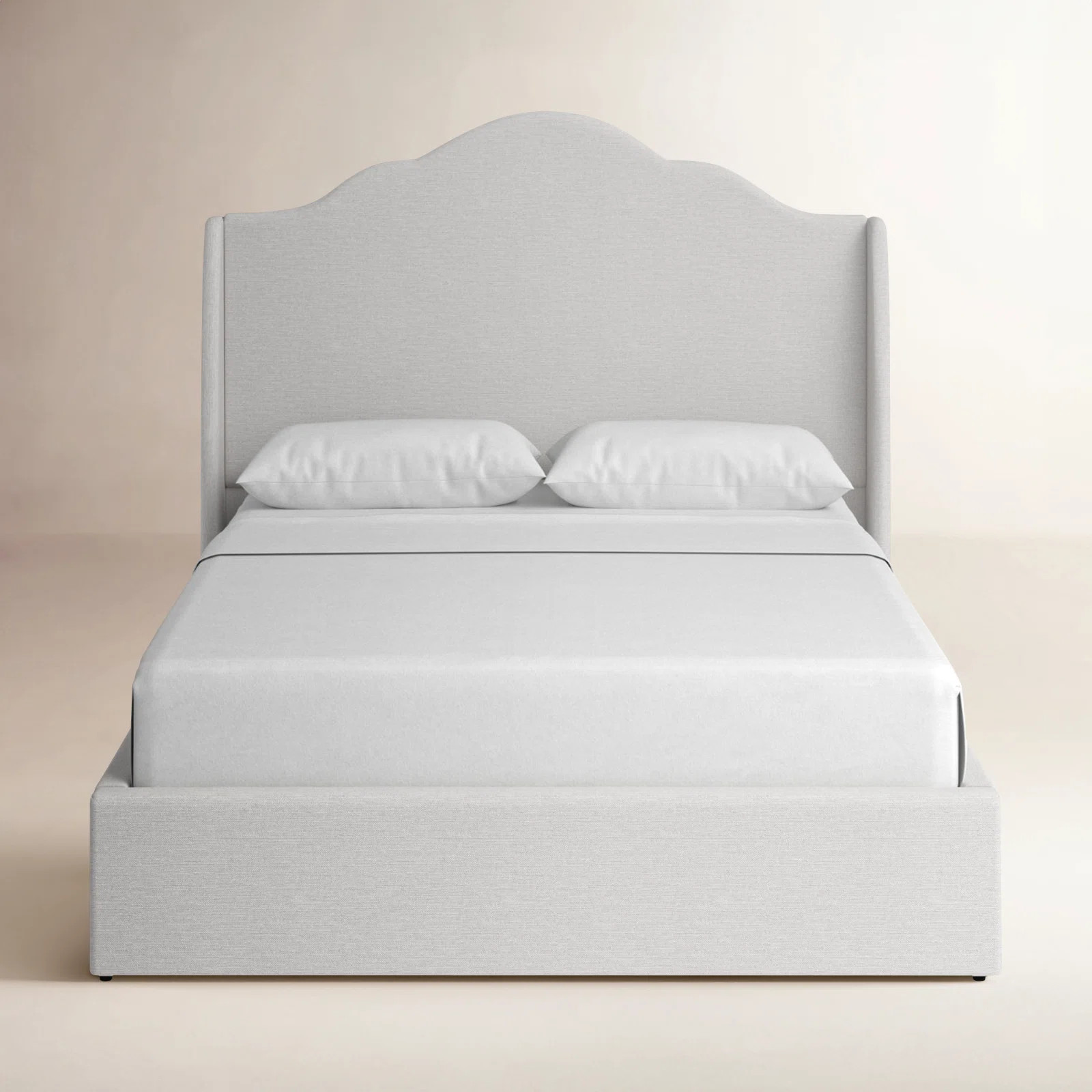 Evonna Upholstered Wingback Bed | Birch Lane