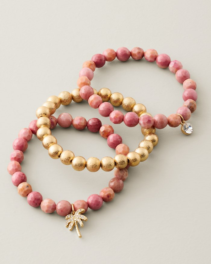 Flora Palms Stone Beaded Stretch Bracelet Set | Tommy Bahama