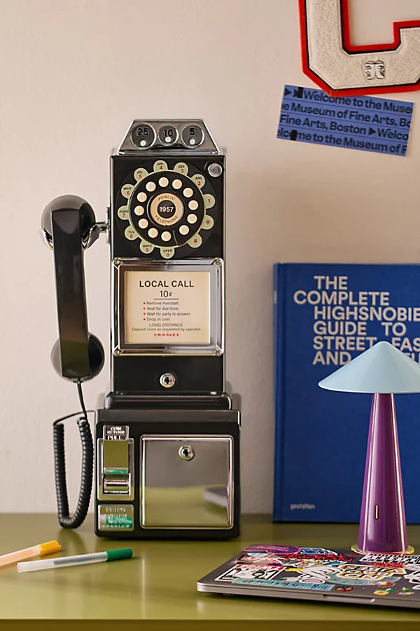 Crosley 1950s Payphone Wall-Mounted Home Phone | Urban Outfitters (US and RoW)