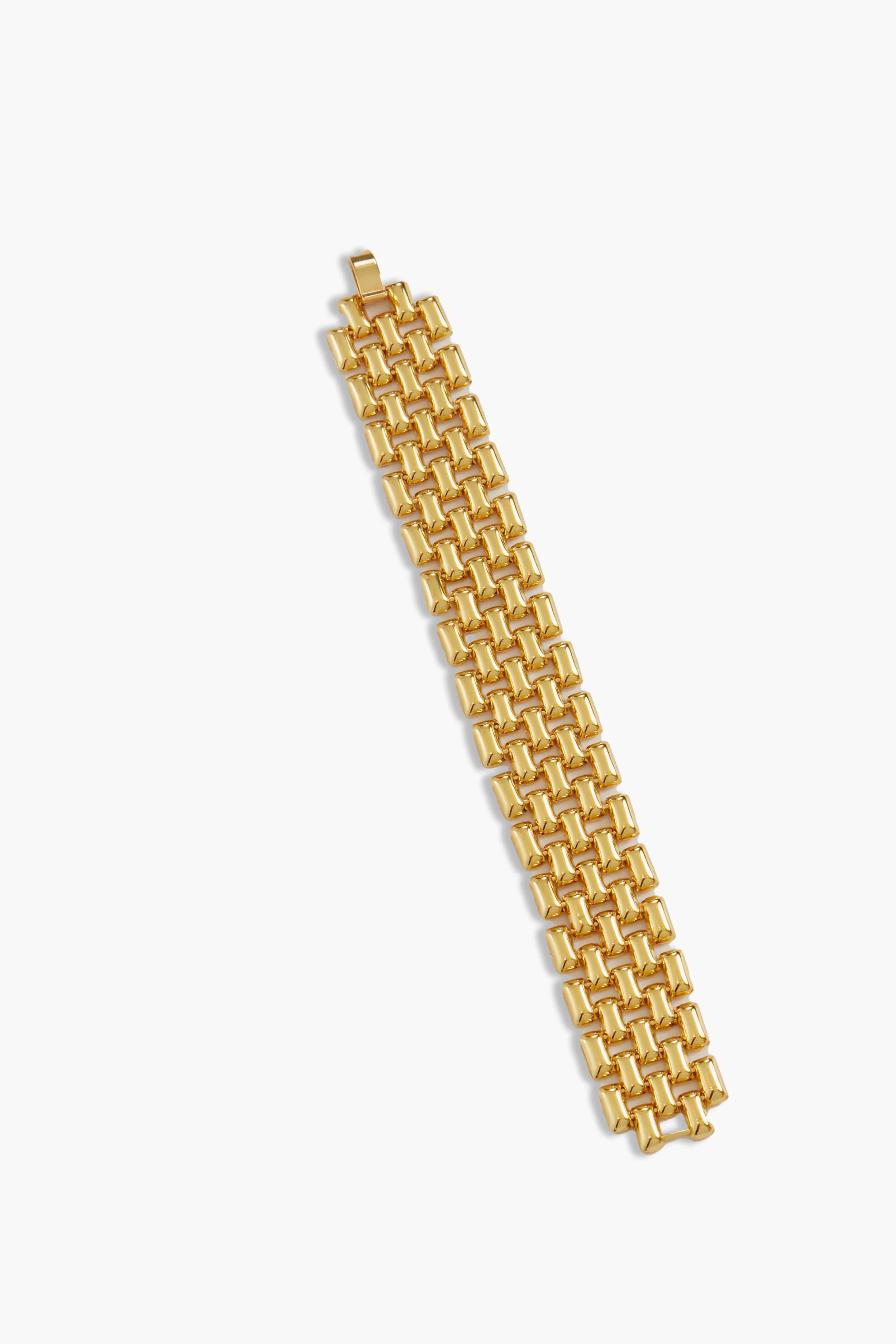 Gold Wide Flat Chain Bracelet | Tuckernuck (US)