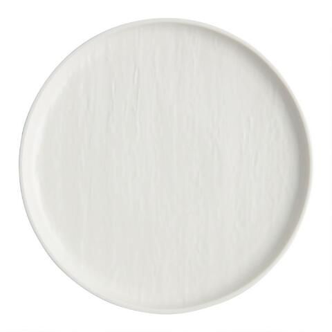 Stella White Textured Dinner Plate | World Market