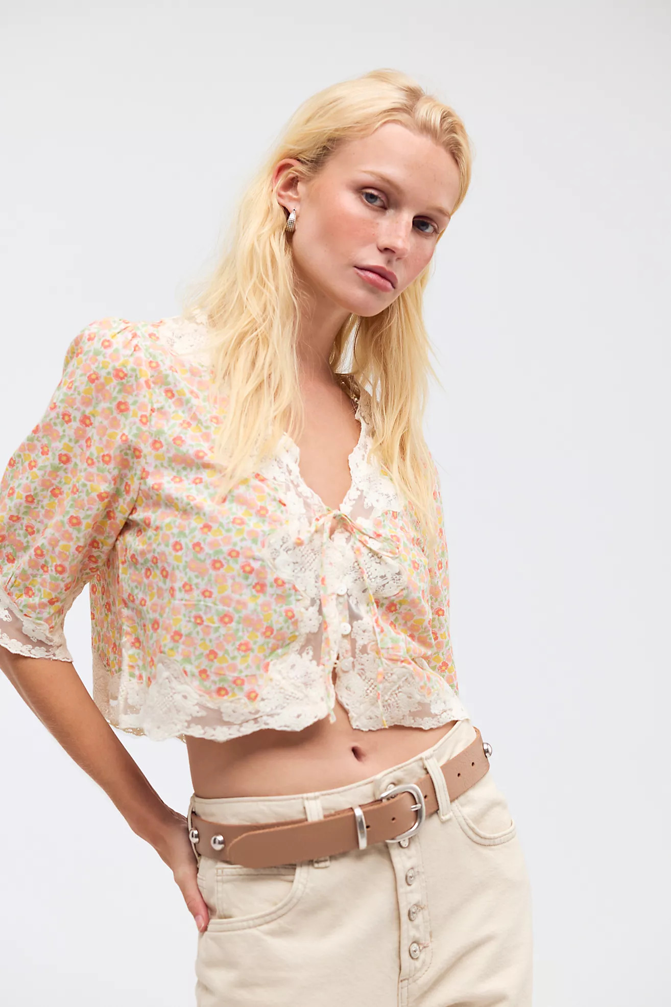 RIXO Ursula Floral Top | Free People (Global - UK&FR Excluded)