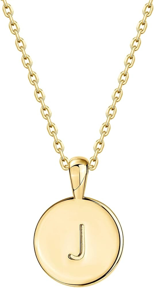 PAVOI 14K Gold Plated Letter Necklace for Women | Gold Initial Necklace | Amazon (CA)
