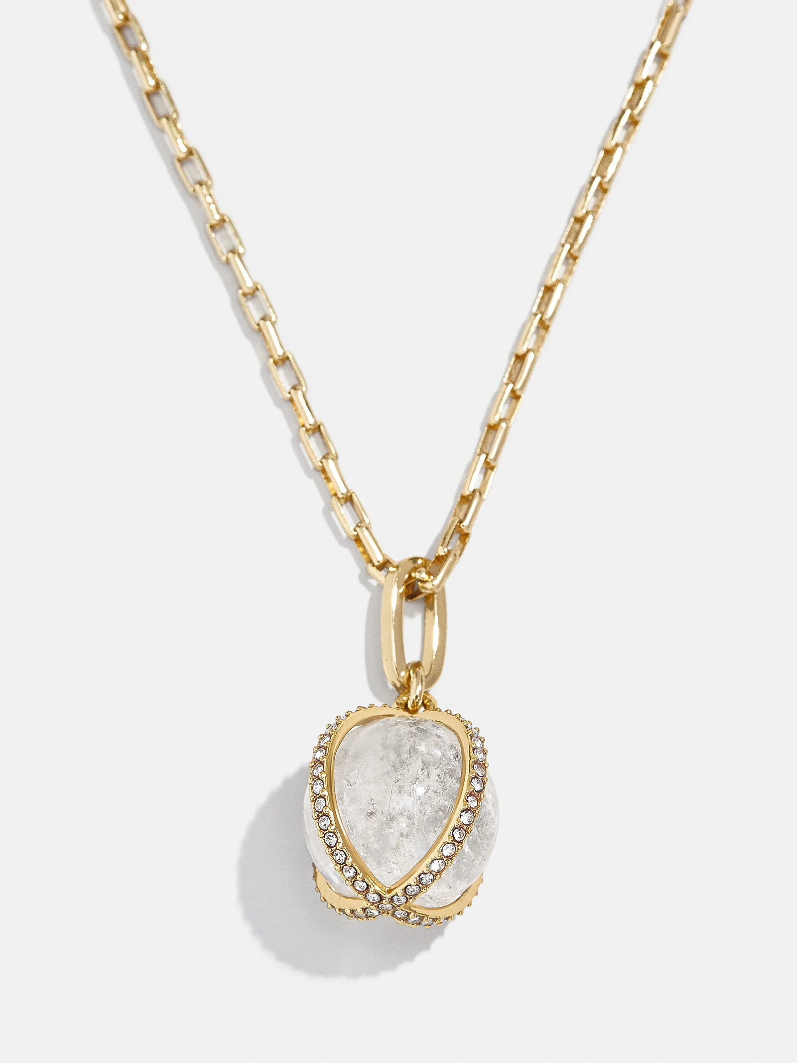 Semi Precious Orb Necklace - White | BaubleBar (US)