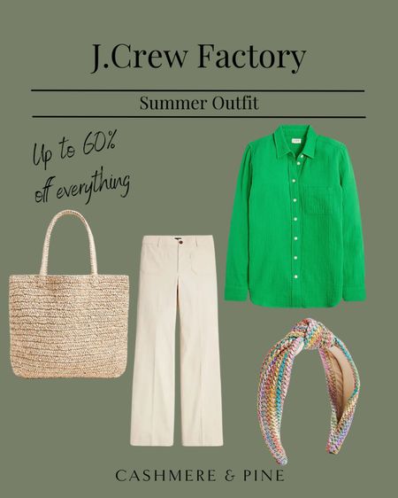 J. Crew factory summer outfit!! Up to 60% off everything!!

#LTKstyletip #LTKsalealert #LTKSeasonal