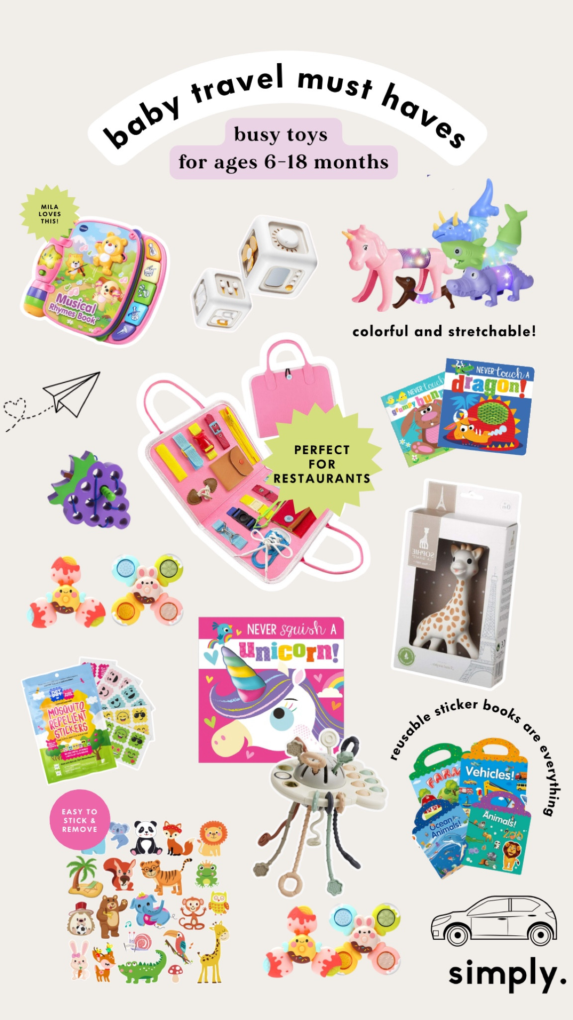 Busy Toys for ages 6-18 months baby perfect for travels 


#LTKMostLoved #LTKbaby