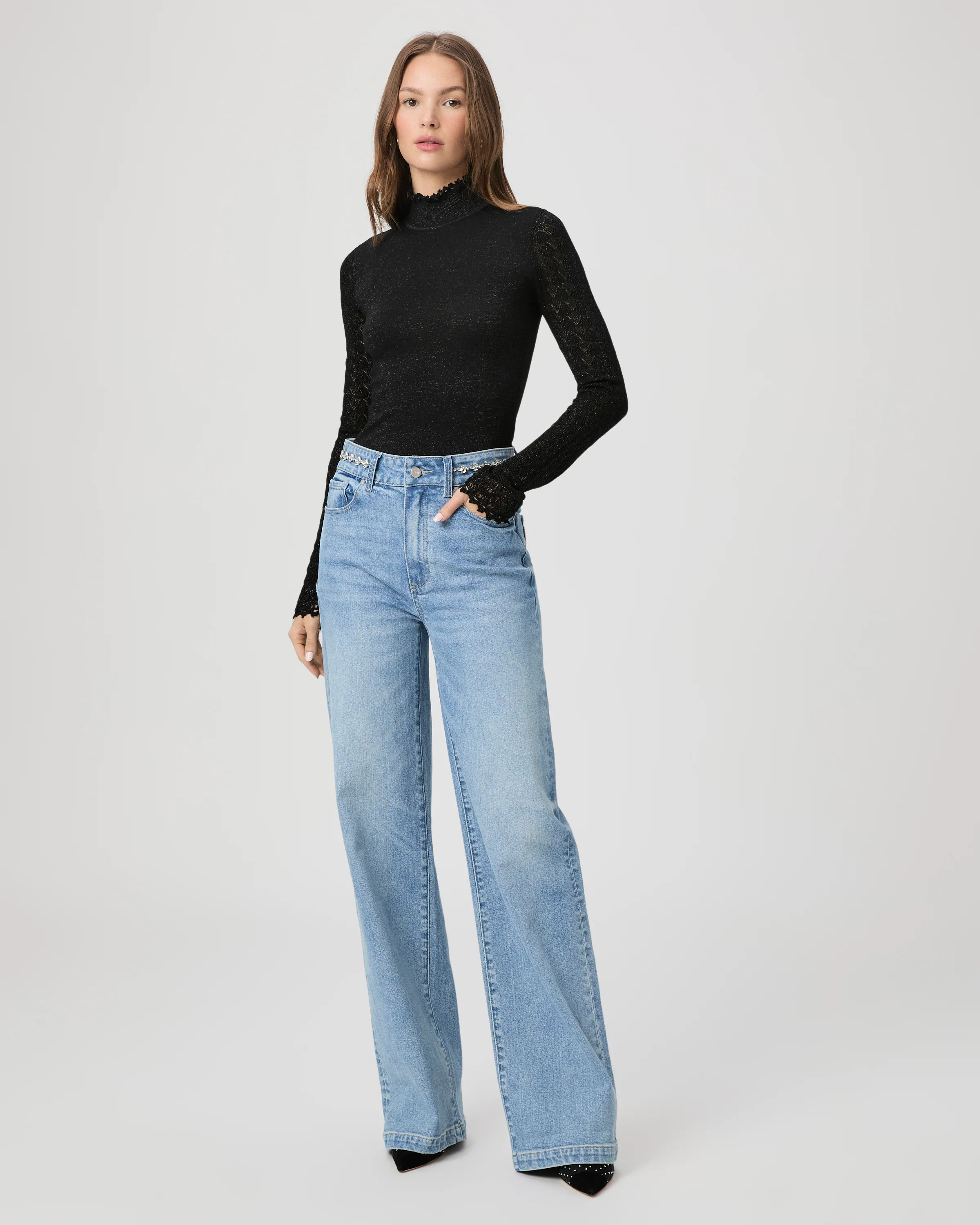 Sasha Wide Leg Jean | Paige