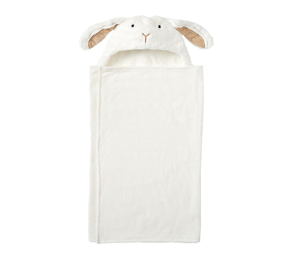 Bunny Faux Fur Kid Critter Wrap , Kid Wrap , White | Pottery Barn Kids
