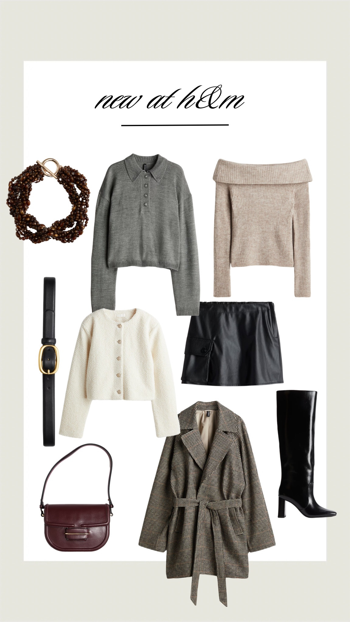 new at H&M | fall pieces that I’m loving 

Sweater, women’s coat, boots, leather skirt, maroon bag

#LTKStyleTip #LTKFindsUnder100 #LTKSeasonal