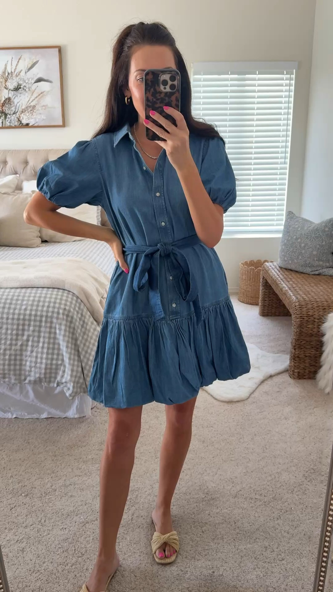 Walmart denim dress in a small—such a cute fit👏🏻

#LTKmomlife #LTKSeasonal #LTKootd