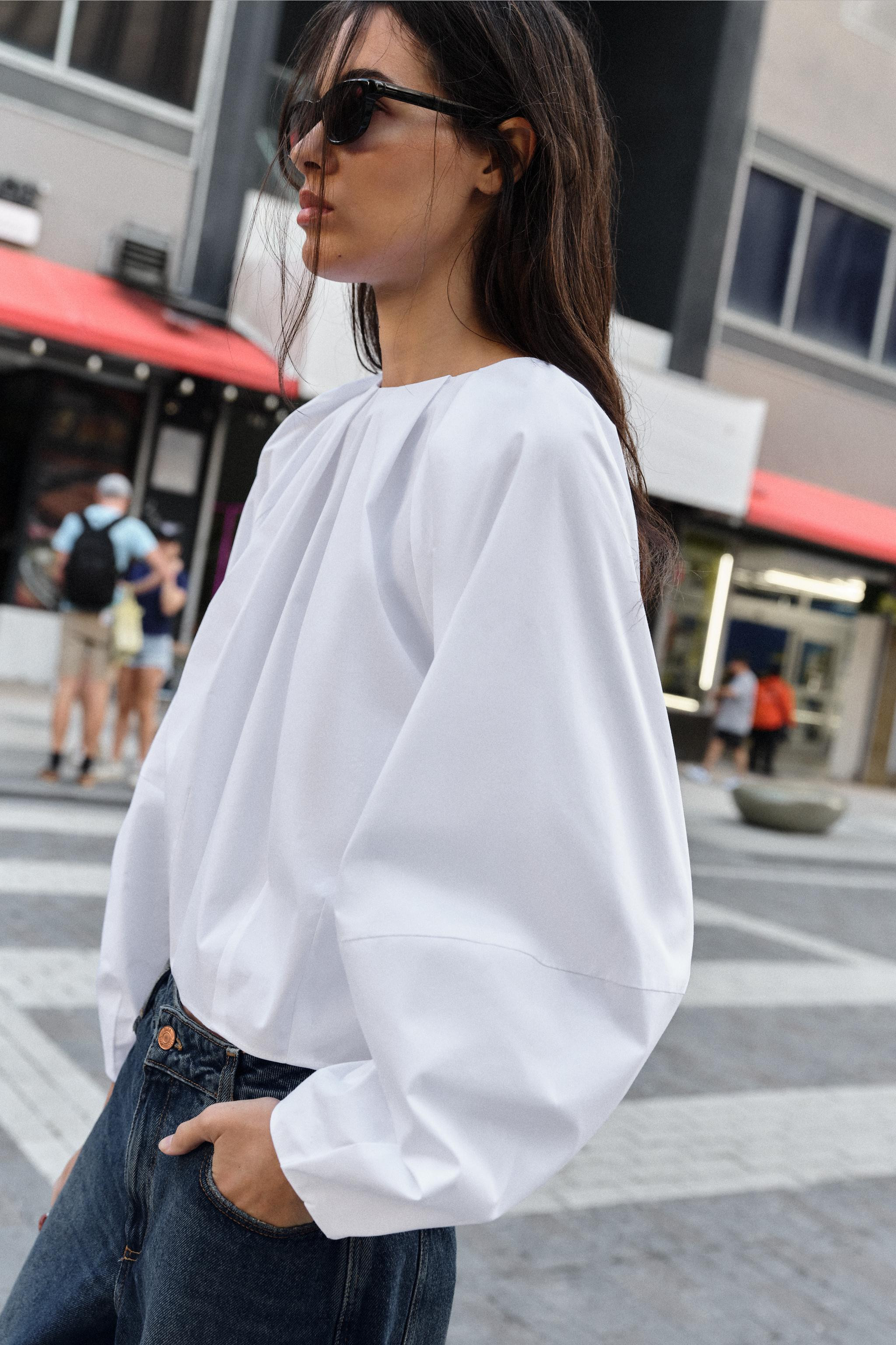 BALLOON POPLIN SHIRT | Zara US