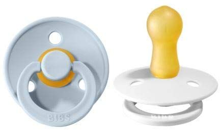 BIBS Baby Pacifiers | BPA-Free Natural Rubber Pacifier | Made in Denmark | Set of 2 Soothers (Whi... | Amazon (US)