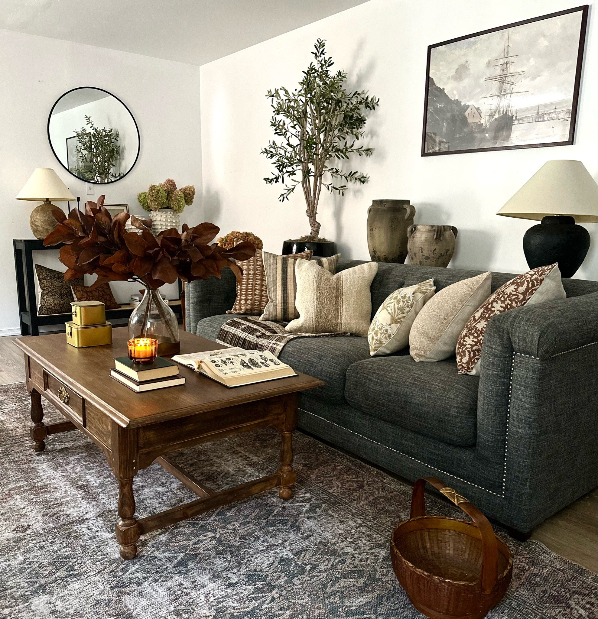 Living room, home decor, fall decor, fall, pillows, fall stems, loloi rugs

#LTKhome