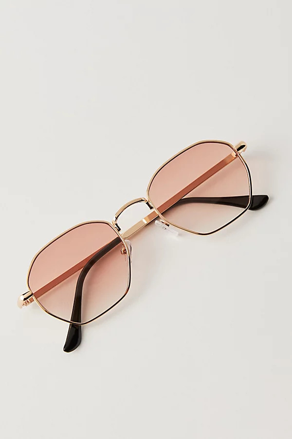 Ronnie Metal Rectangle Sunglasses | Free People (Global - UK&FR Excluded)