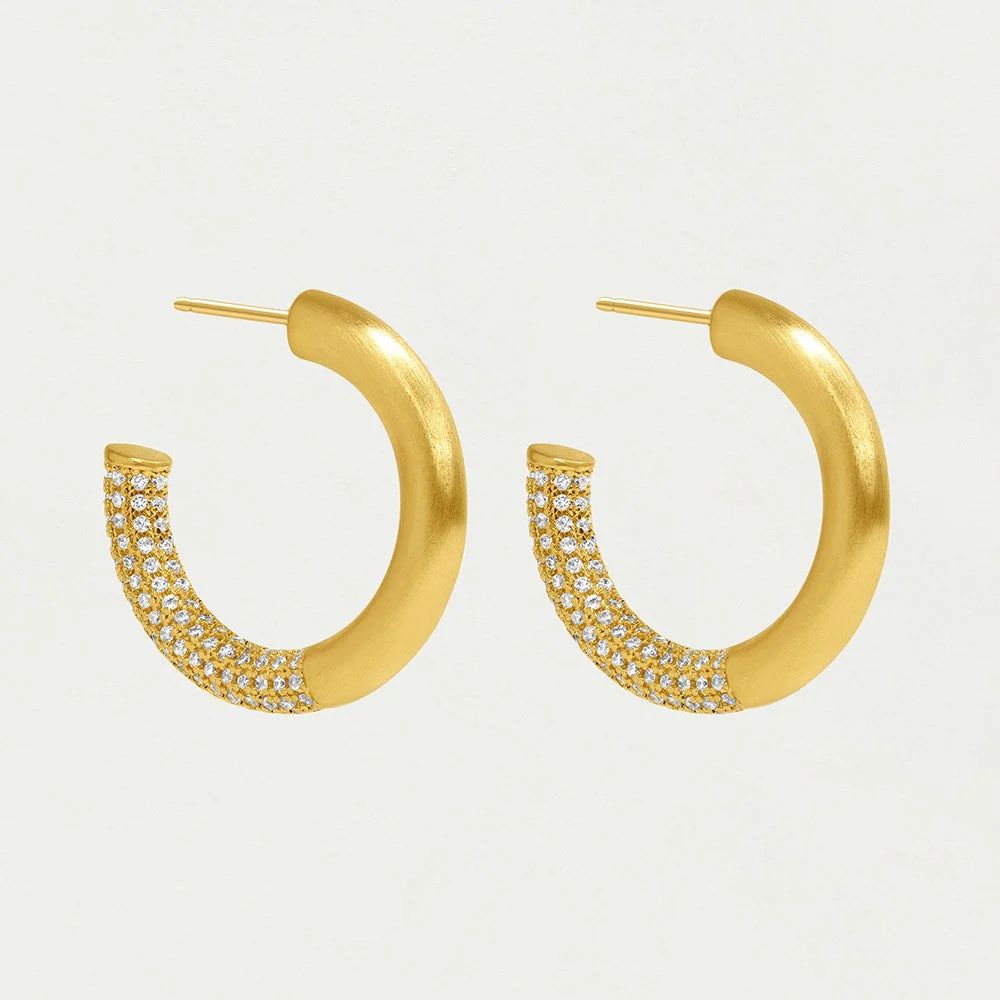 Signature Pave Small Hoops | Dean Davidson