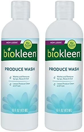Biokleen Natural Produce Wash - 2 Pack - Cleans Vegetables Fruit Grocery Produce Naturally, Eco-Frie | Amazon (US)