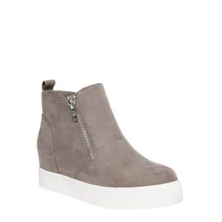 Women's Time And Tru Sneaker Wedge Bootie | Walmart (US)