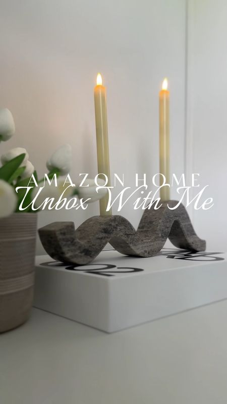 This GENUINE marble taper candleholder is currently 57% off and only $22 🤯🤯

I love the natural stone material, unique shape, and the fact that I can put my flameless battery taper candles in so it can be styled virtually anywhere without worry. 

Amazon home finds // Amazon deals // Amazon favorite finds // neutral decor // organic modern decor // unique candleholder 

#LTKFindsUnder50 #LTKHome #LTKVideo