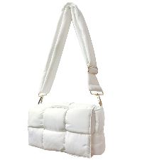 NAARIIAN cotton padded cassette crossbody bag Puffer shoulder bag designer handbag for women wove... | Amazon (US)