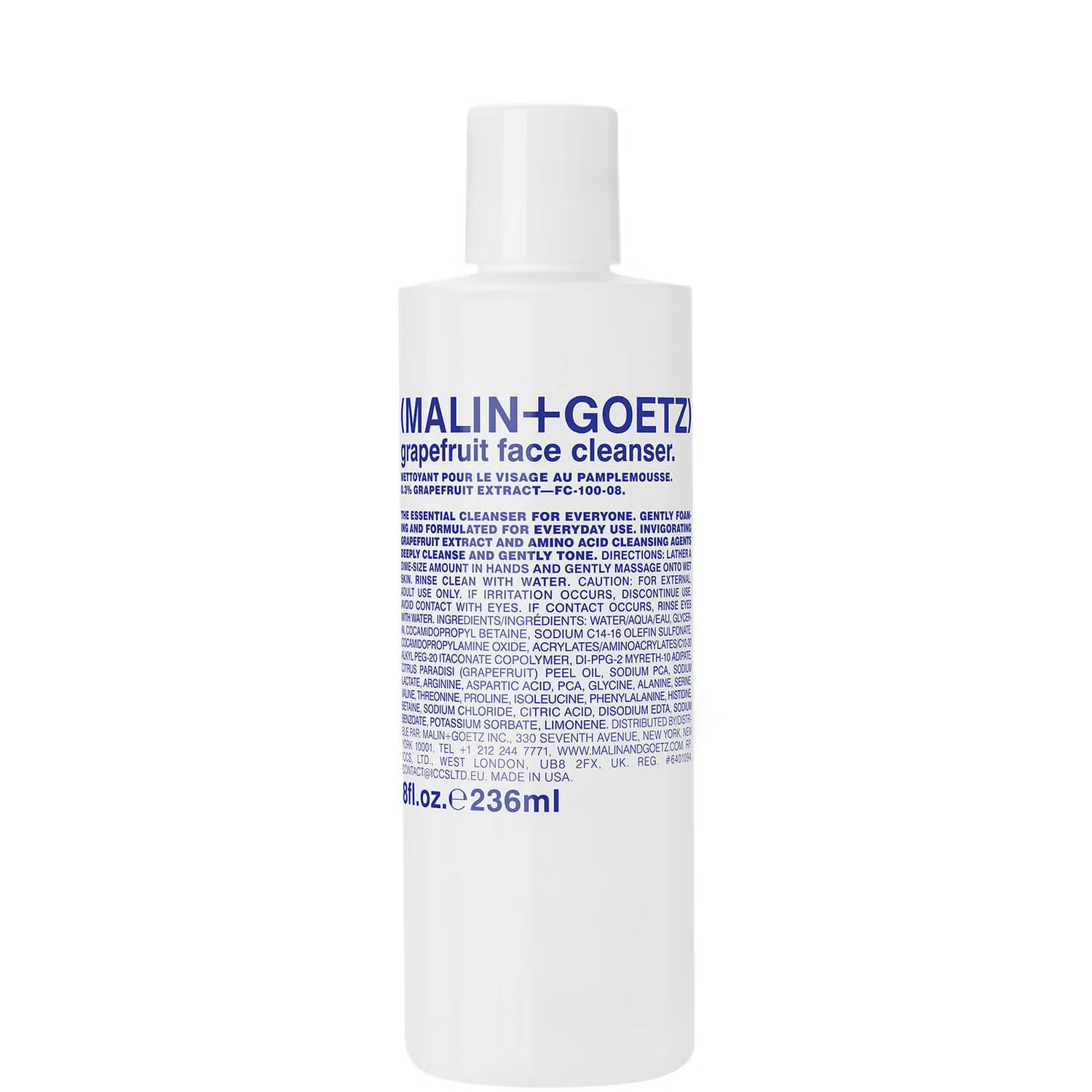 Malin + Goetz Grapefruit Face Cleanser 236ml | Cult Beauty