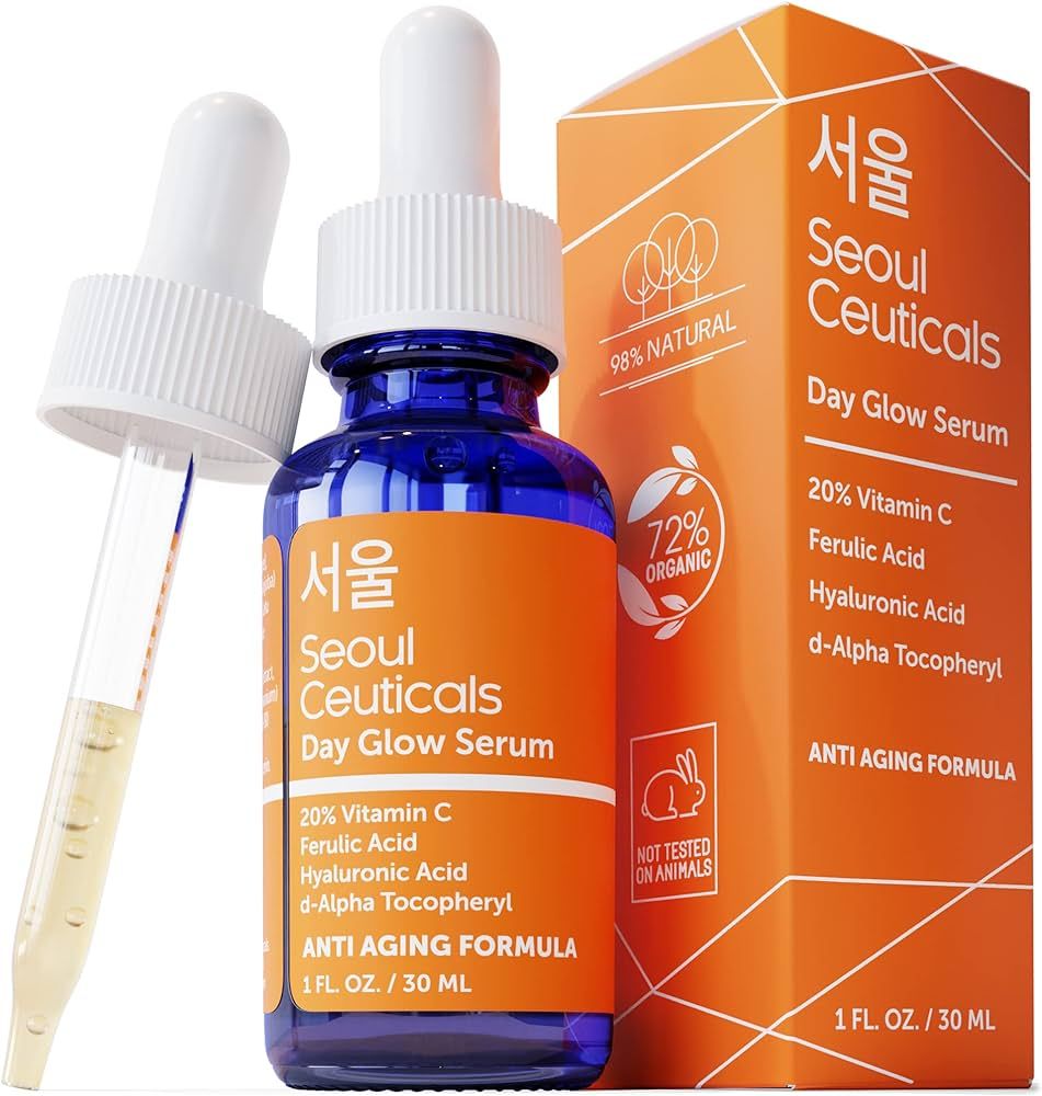 SeoulCeuticals Korean Skin Care Korean Beauty - 20% Vitamin C Hyaluronic Acid Serum + CE Ferulic ... | Amazon (US)