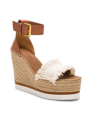 See By Chloe Frayed Wedge in Canvas from Revolve.com | Revolve Clothing (Global)