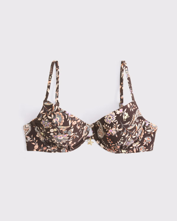 Balconette Charm Underwire Bikini Top | Abercrombie & Fitch (US)