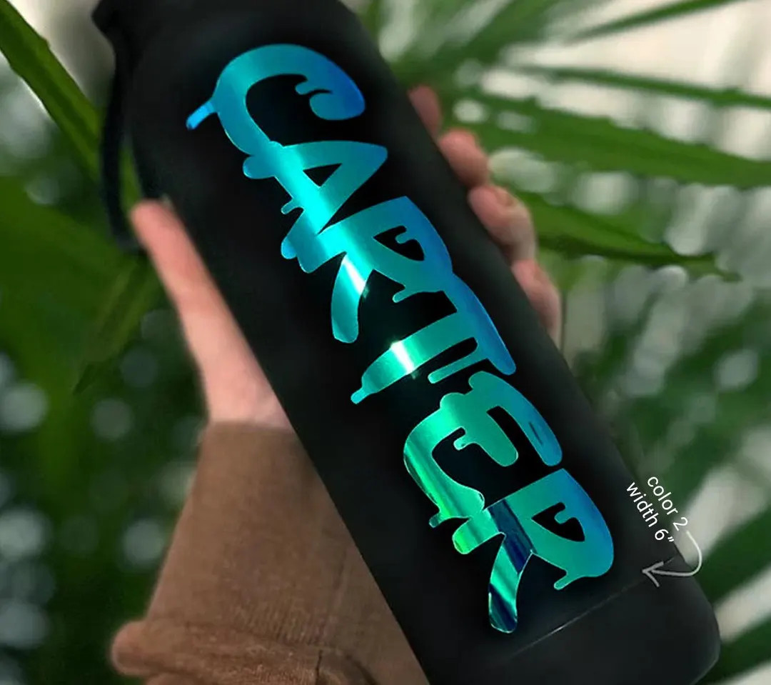 Holographic, Glitter, Glow in the Dark - Custom Vinyl Decal - Personalized Names or Words - Paint... | Etsy (US)