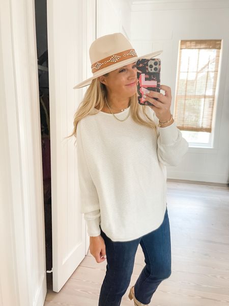 Your favorite sweater for fall. Wearing a small. Perfect with jeans or leggings. Code FANCY15 for 15% off  

#LTKstyletip #LTKunder100 #LTKsalealert