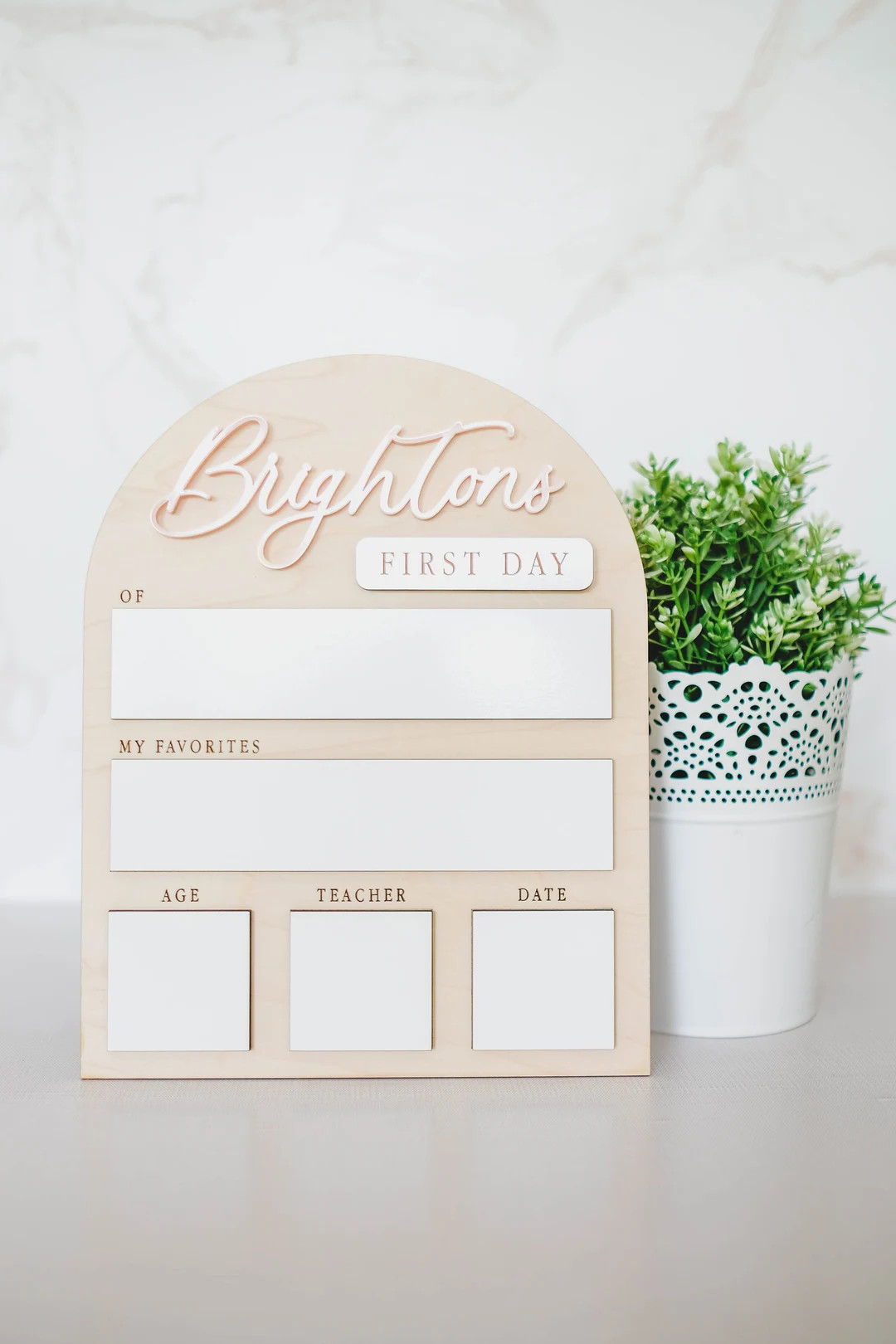 Personalized Back to School Sign With Whiteboard  First Day - Etsy | Etsy (US)