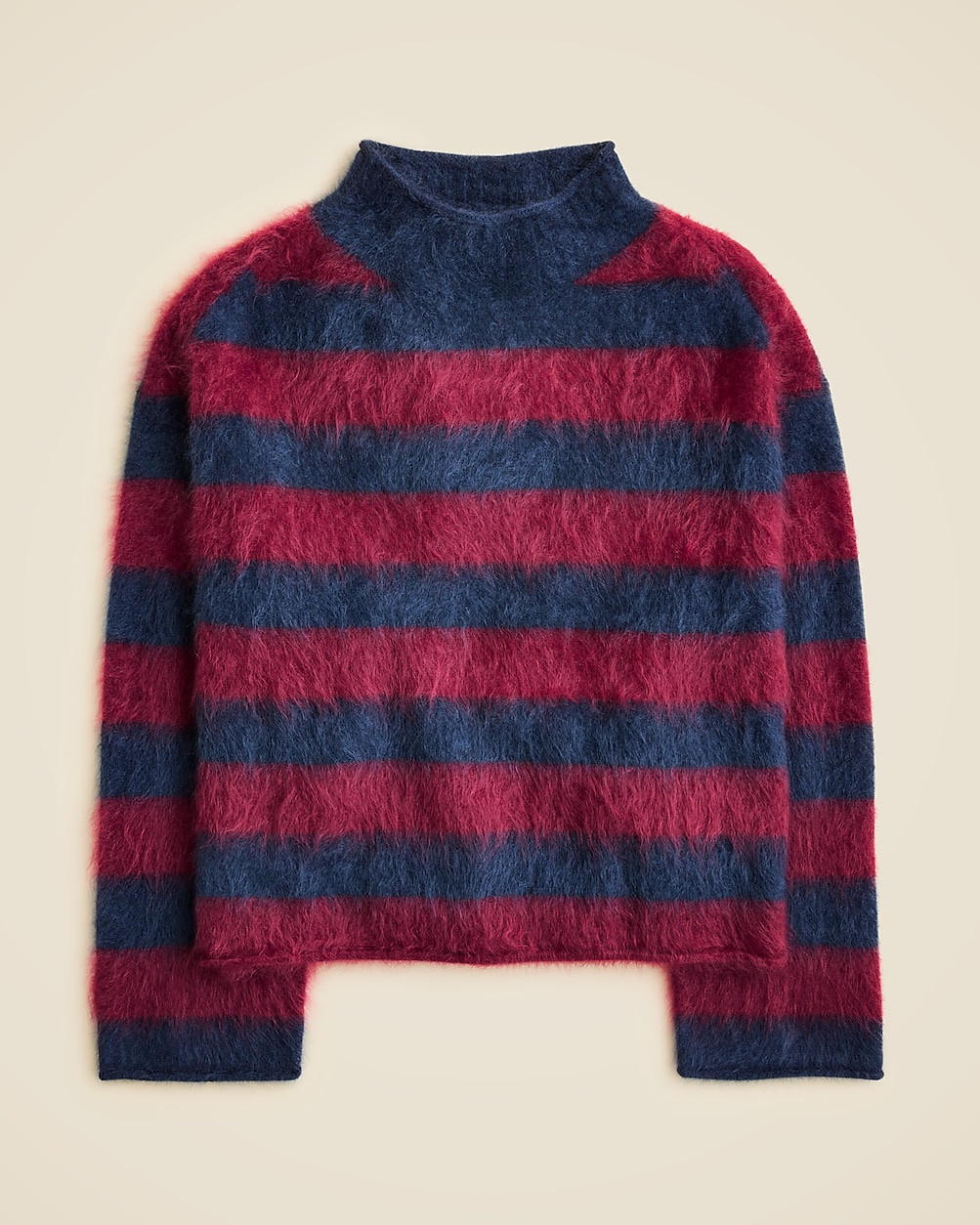 2025 brushed cashmere Rollneck™ sweater in stripe | J. Crew US