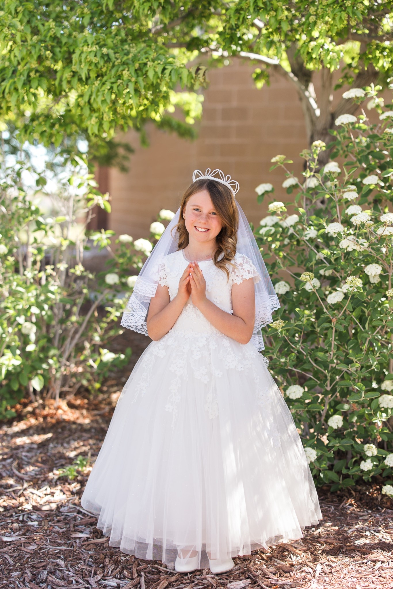 Scarlett’s first communion dress could easily double as a flower girl dress. It’s stunning & has so much detail! It has little sparkles sprinkles through out the fabric and delicate pearls stitched in with the lace flowers. It’s truly such a heirloom quality dress. (Her veil is mine from my first communion so I will link another pretty option) & her shoes are a perfect affordable option from Amazon! They are actually Velcro but look like a buckle & she loved having a little age appropriate heel on her big day! 

#LTKFamily #LTKKids #LTKWedding