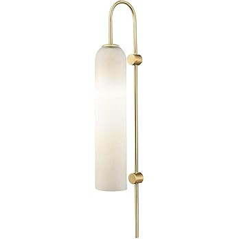 BOKT Mid Century Modern 1-Light Wall Mounted Light Brushed Gold Metal Wall Sconce Lighting Minima... | Amazon (US)