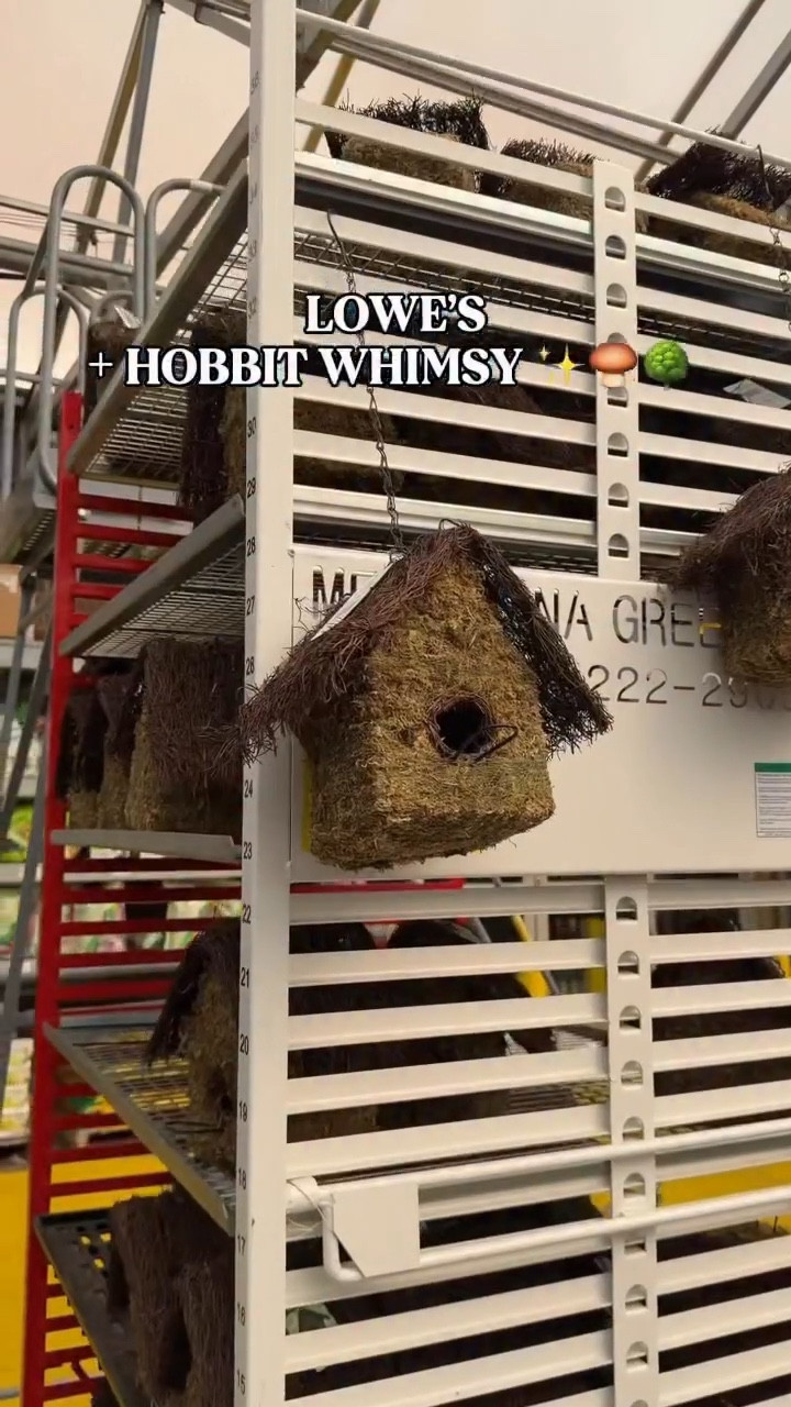 Comment “SPRING” to snag the cutest whimsical finds at Lowe’s this year!!!😍😍 Are we kidding with the MOSS bird house!?! 🧚‍♂️ My top favorite concrete planters and stone bird baths!!! All making for the most magical yards this years! @loweshomeimprovement with the WHIMSY! ✨ 🤎 🌳 #hobbit #outdoors #planters #whimsy #fairygarden