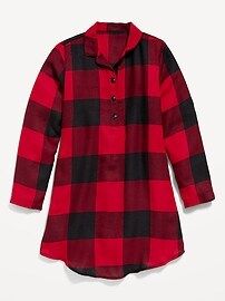 Long-Sleeve Flannel Nightgown for Girls | Old Navy (US)