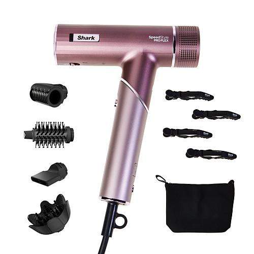 Shark SpeedStyle Pro FLEX Hair Dryer Bundle - Pink | HSN