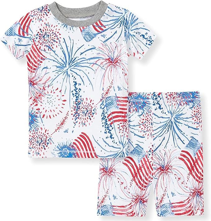 Burt's Bees Baby Baby Boys' Pajamas, Tee and Pant 2-Piece Pj Set, 100% Organic Cotton | Amazon (US)