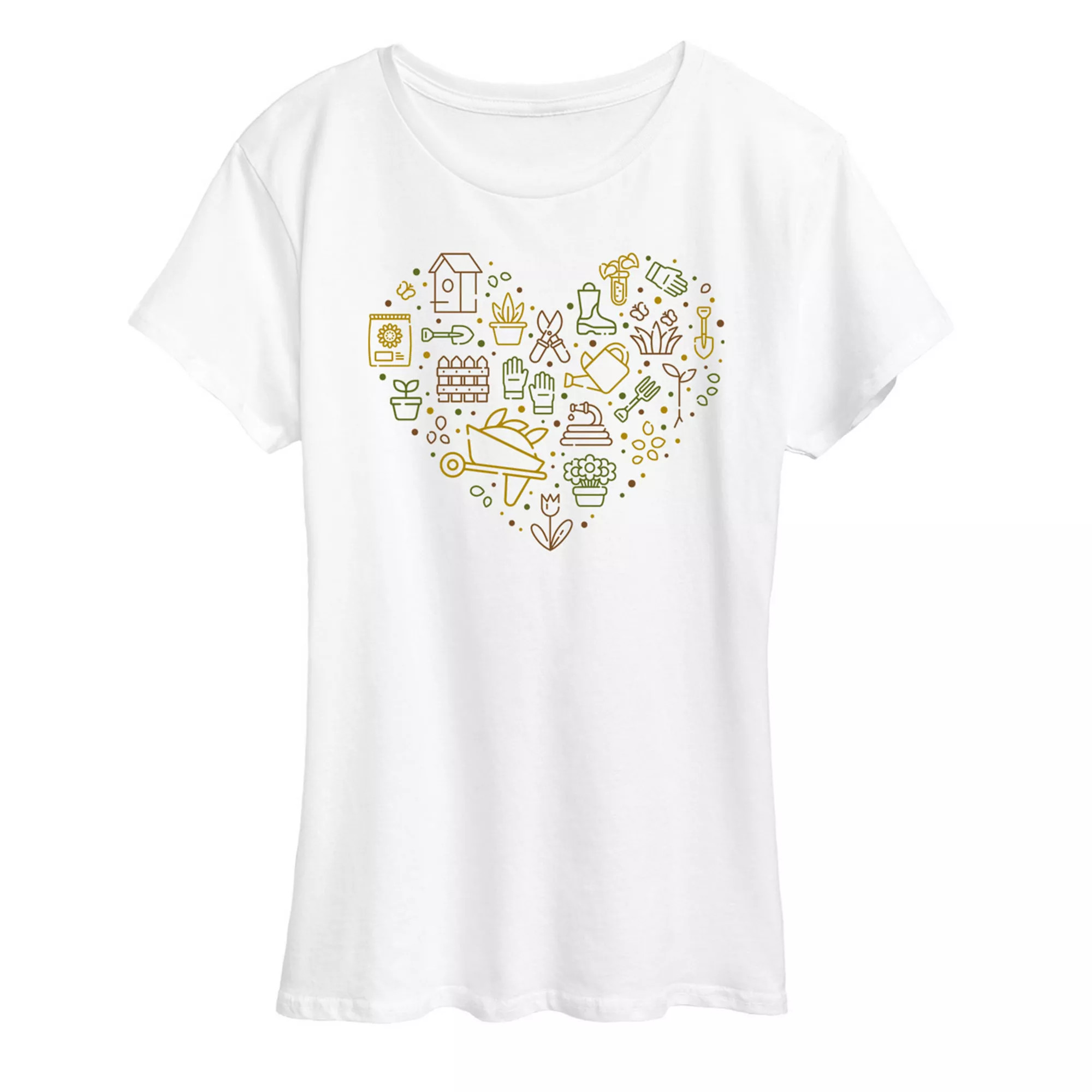 Women's Gardening Supplies Heart Graphic Tee | Kohl's