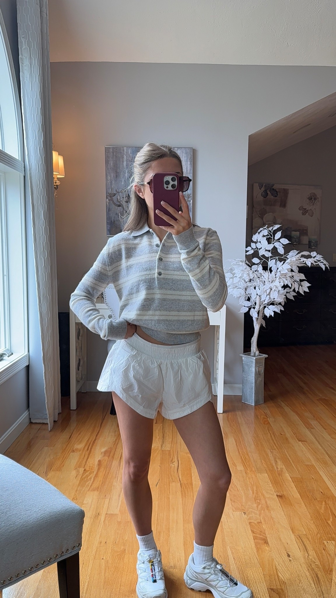 wearing a small in sweater and xs in shorts! 

#LTKSeasonal #LTKvlog #LTKootd