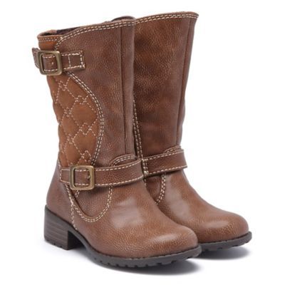 Rachael Shoes Size 5 Quilted Tall Riding Boot in Brown | buybuy BABY