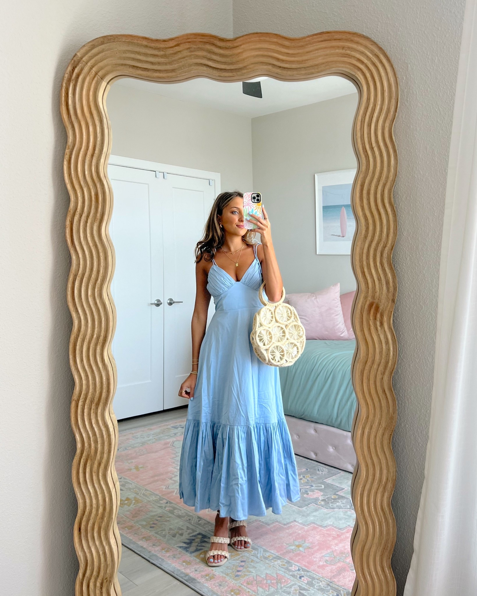 Abercrombie spring wedding guest dress 👗💗 on sale + use code AFLTK for an extra 25% off your purchase. wearing a size XS regular 