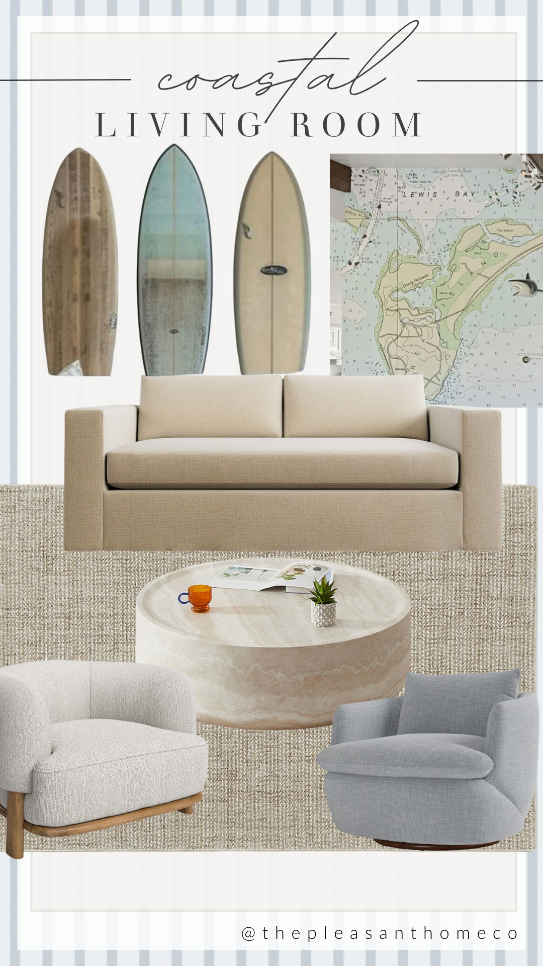 Coastal Living Room  

 #LTKSeasonal #LTKHome