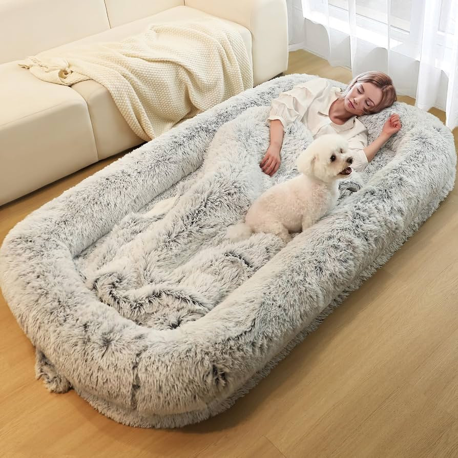 Human Dog Bed for Adults, 75" Long Human Size Dog Bed, Washable, Waterproof, Extra Firm Orthopedi... | Amazon (US)
